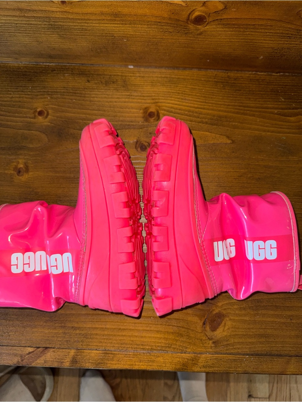 UGG Kids' Hot Pink Waterproof Rain Boots size little girl 13